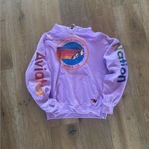 purple aviator nation hoodie